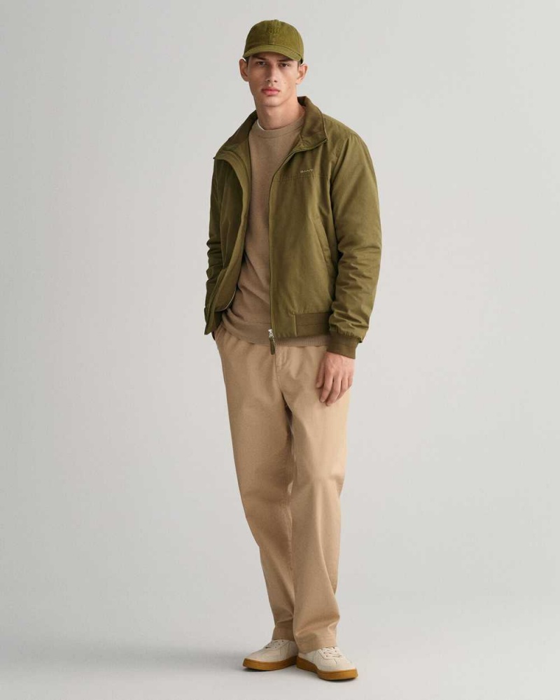 Gant Hampshire Men's Jackets Lush Green | JXWSF-0238