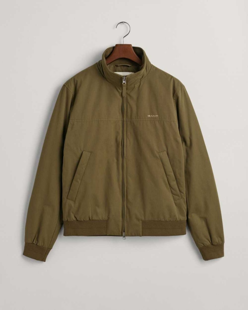 Gant Hampshire Men's Jackets Lush Green | JXWSF-0238