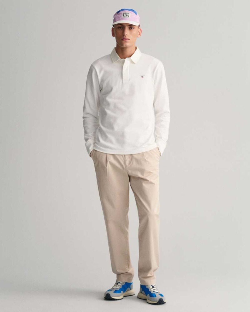 Gant Heavy Rugger Men's Shirts White | AWMKF-8792