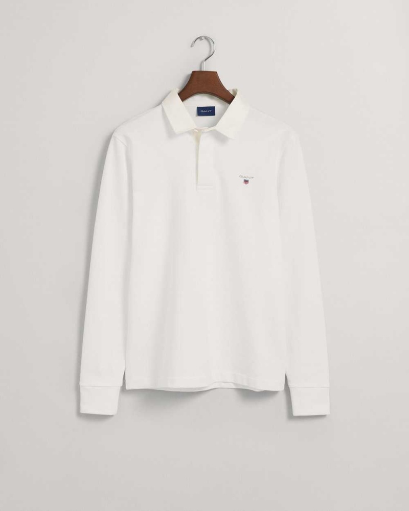 Gant Heavy Rugger Men's Shirts White | AWMKF-8792