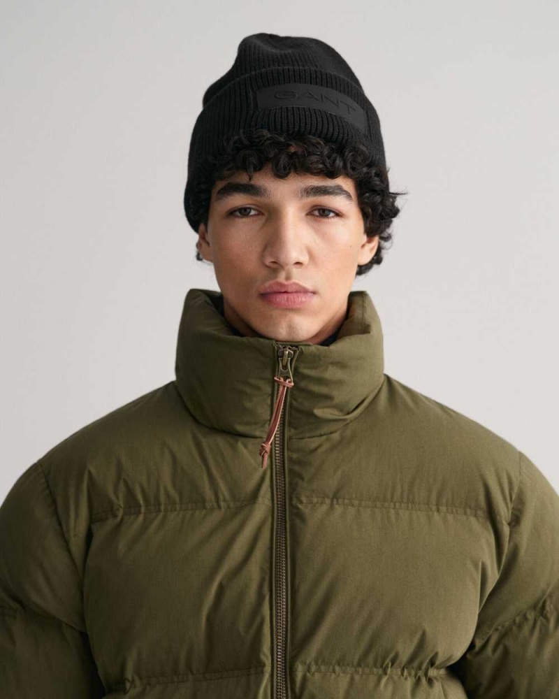 Gant Hiking Puffer Men's Jackets Dark Cactus | MVSOT-8502