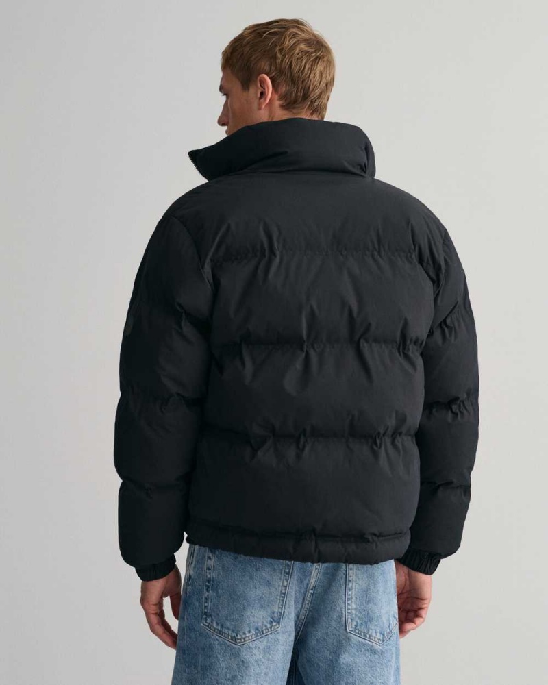 Gant Hiking Puffer Men's Jackets Ebony Black | JEOBS-7305