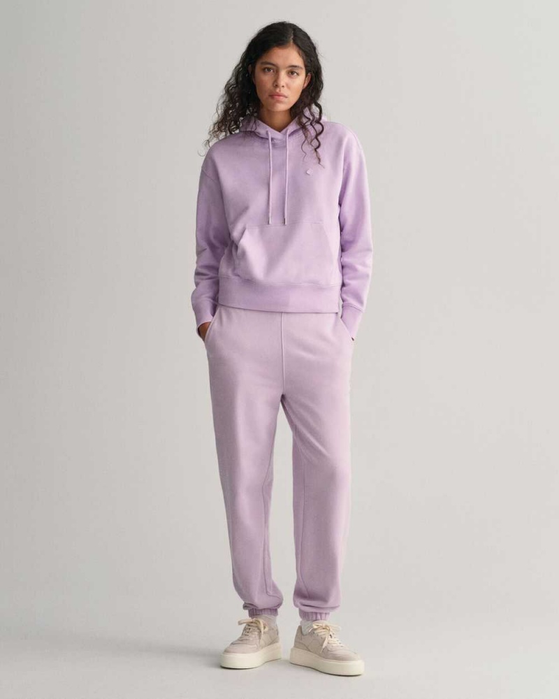 Gant Icon G Essential Women's Hoodie Soothing Lilac | WHOJX-3726