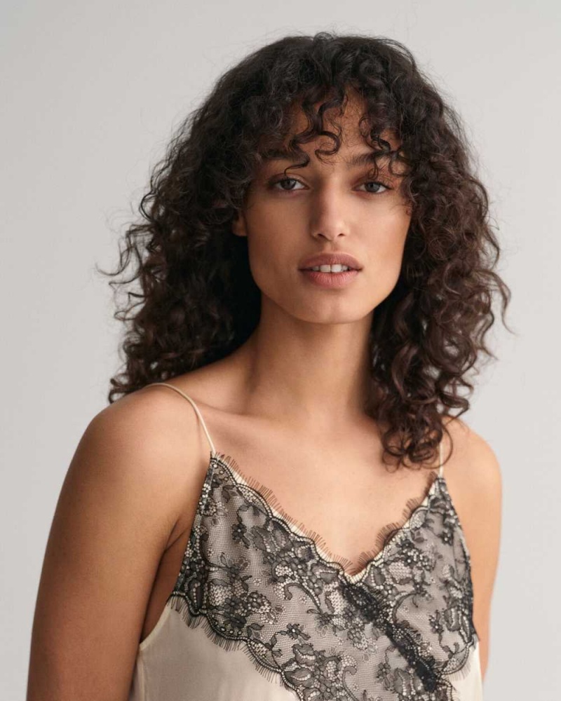 Gant Lace Camisole Women's Dress Linen | MLWXS-2689