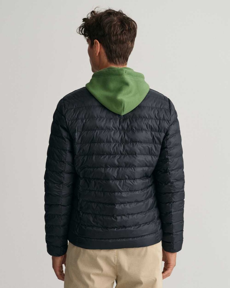 Gant Light Padded Bomber Men's Jackets Black | QNEOF-5986