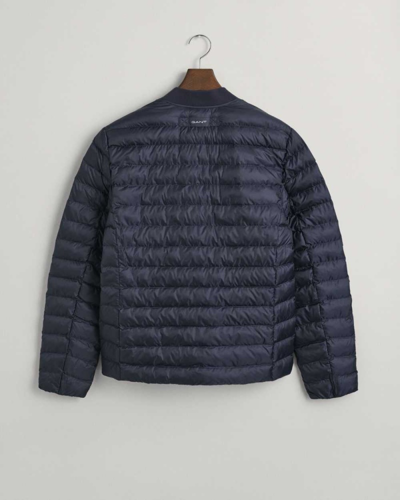 Gant Light Padded Bomber Men's Jackets Evening Blue | ALKCZ-3894