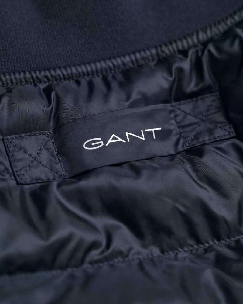 Gant Light Padded Bomber Men's Jackets Evening Blue | ALKCZ-3894