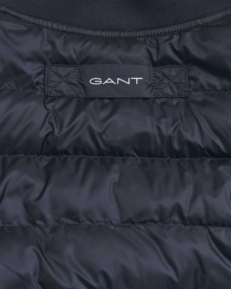 Gant Light Padded Bomber Men's Jackets Evening Blue | ALKCZ-3894