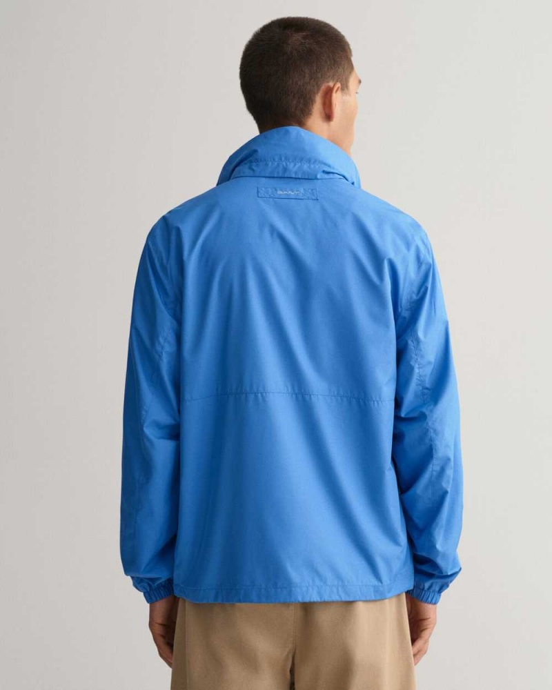 Gant Light Windshielder Men's Jackets Day Blue | GXBWZ-2847