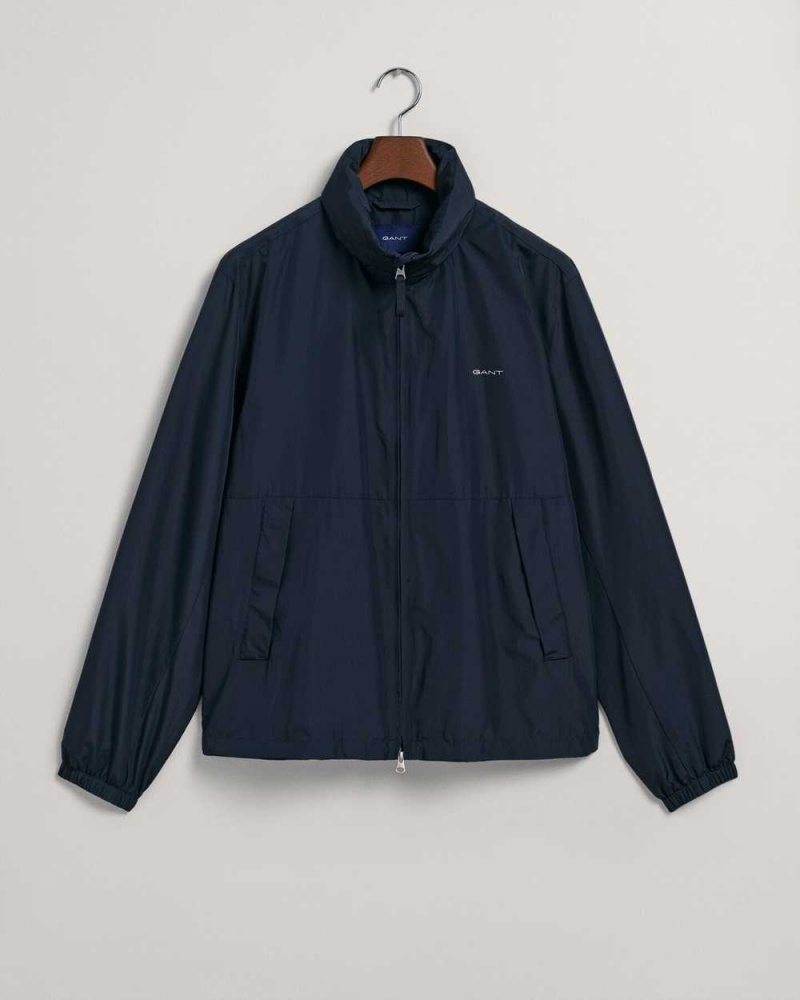 Gant Light Windshielder Men's Jackets Evening Blue | VPKRO-9183