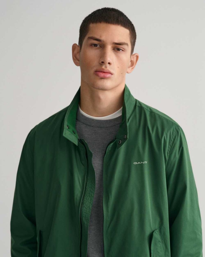 Gant Lightweight Hampshire Men's Jackets Forest Green | GHLKE-4986