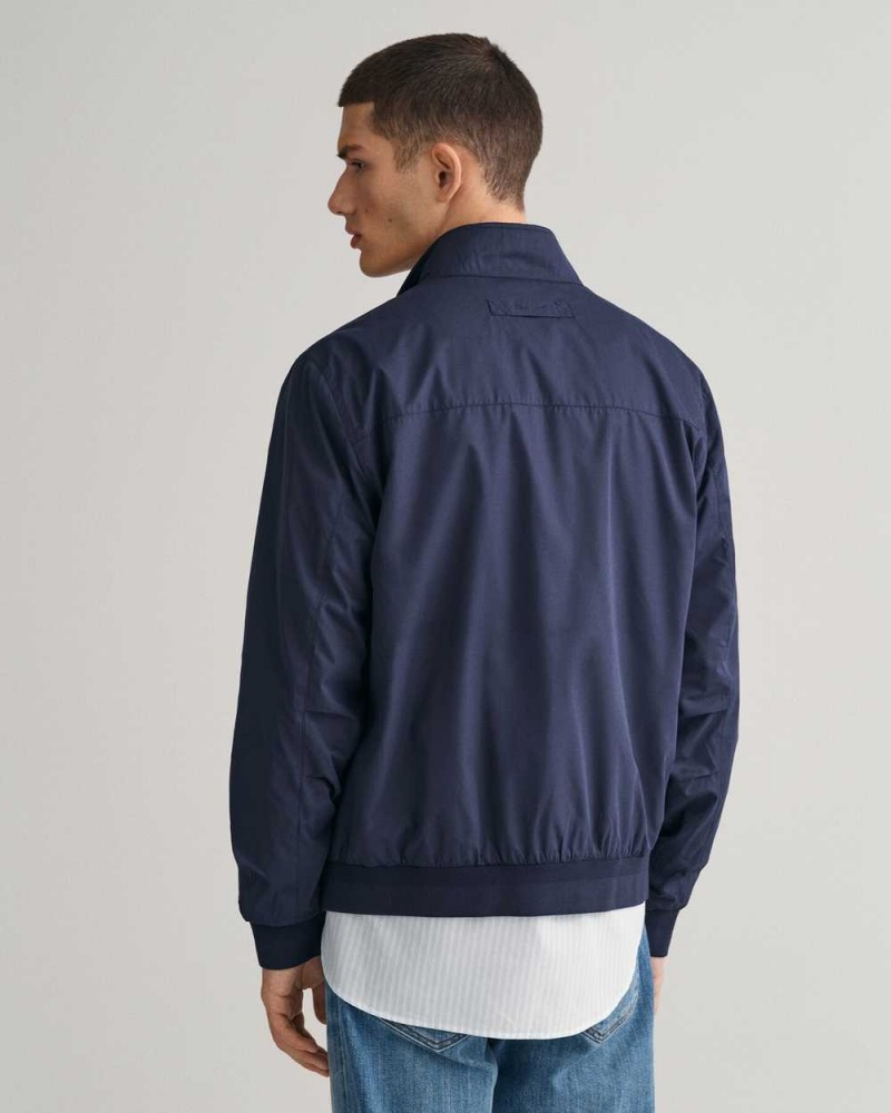 Gant Lightweight Hampshire Men's Jackets Evening Blue | SNPGV-3524