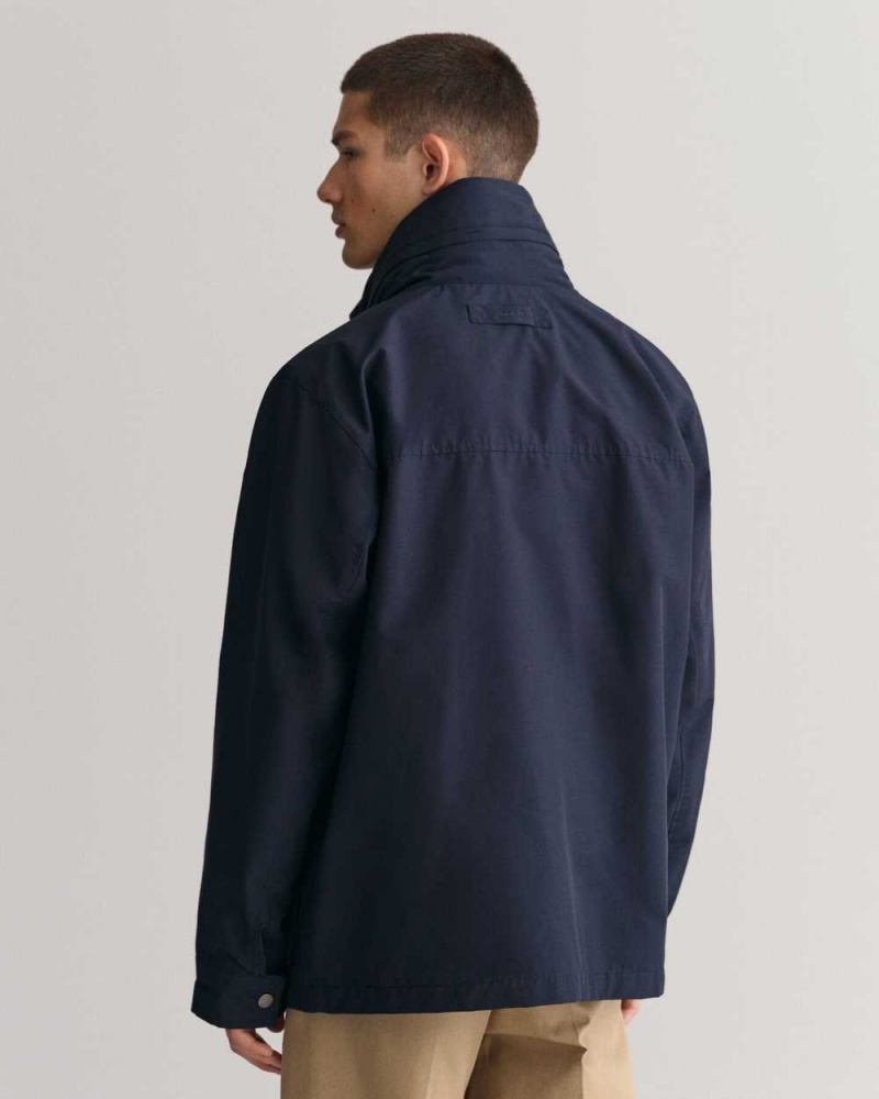 Gant Lightweight Mist Men's Jackets Navy | ZEIOR-7962