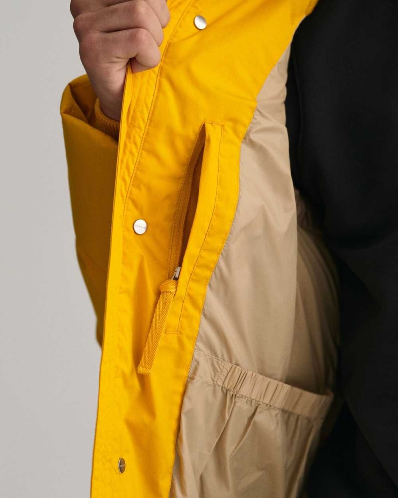 Gant Long Alta Down Men's Jackets Sunflower Yellow | MIGND-2146