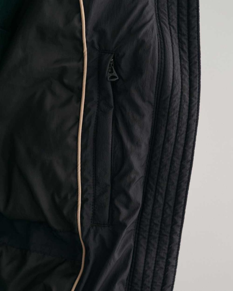 Gant Mid Length Down Women's Jackets Ebony Black | URMYK-8471