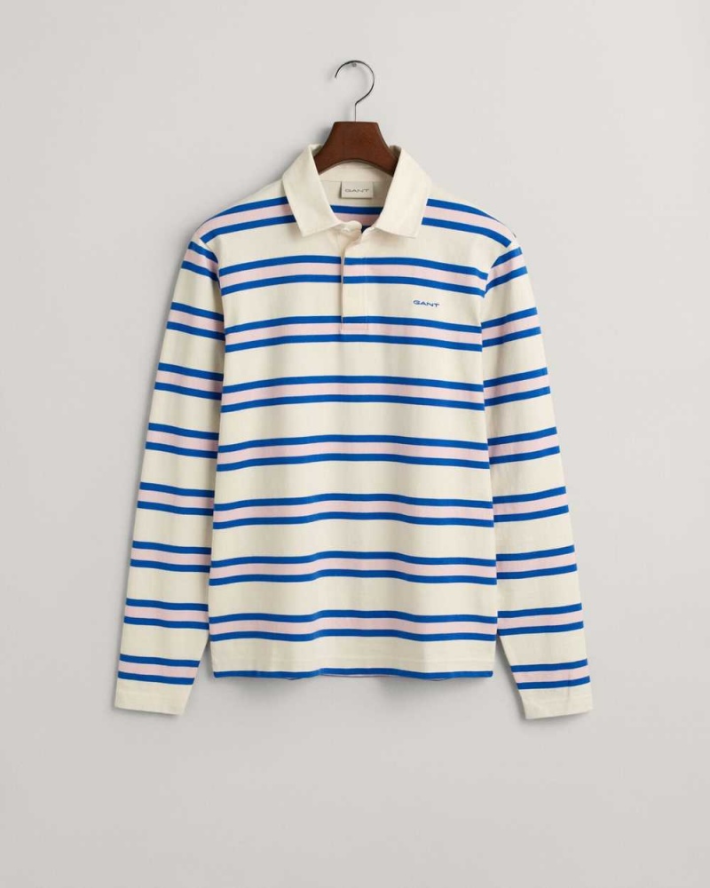 Gant Multi Stripe Rugger Men's Shirts Cream | ONXEP-7539