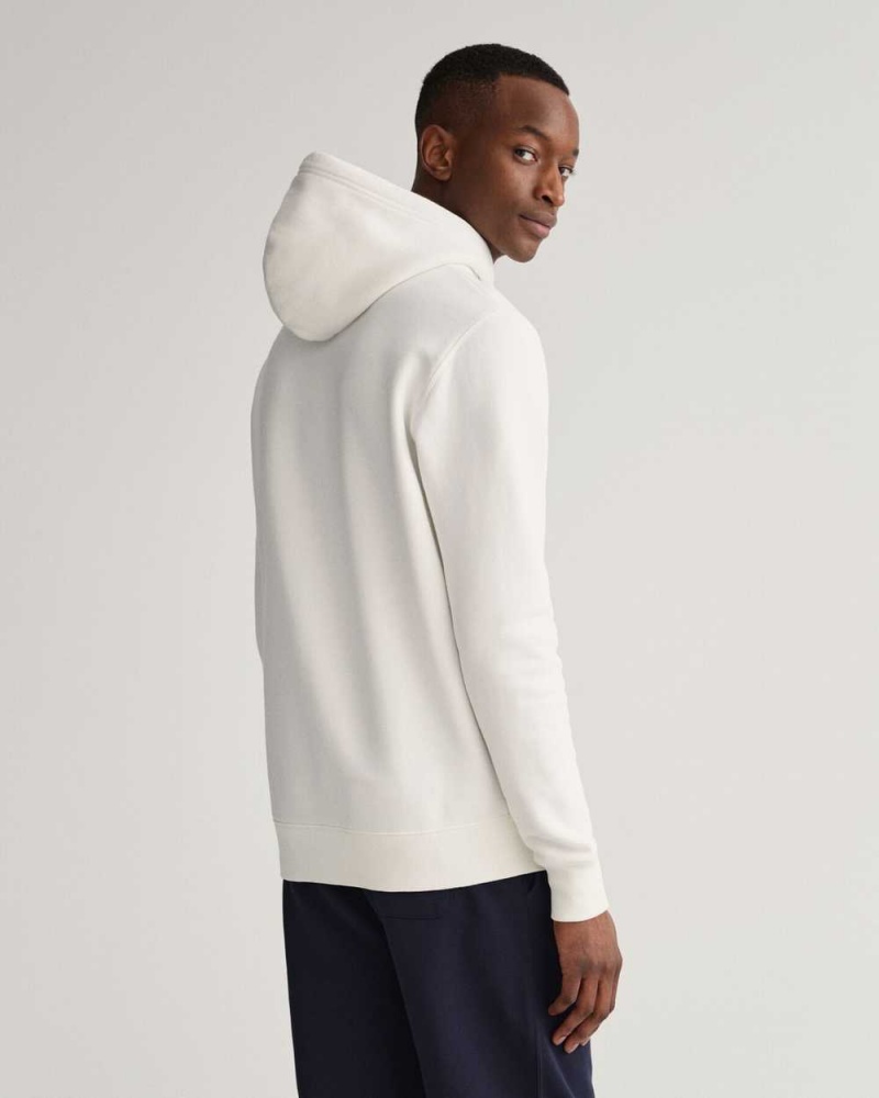 Gant Original Sweat Men's Hoodie Beige White | CRSGB-9761