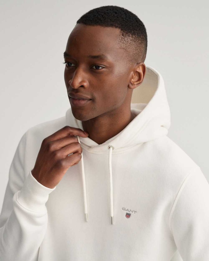 Gant Original Sweat Men's Hoodie Beige White | CRSGB-9761