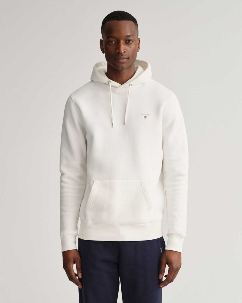 Gant Original Sweat Men\'s Hoodie Beige White | CRSGB-9761