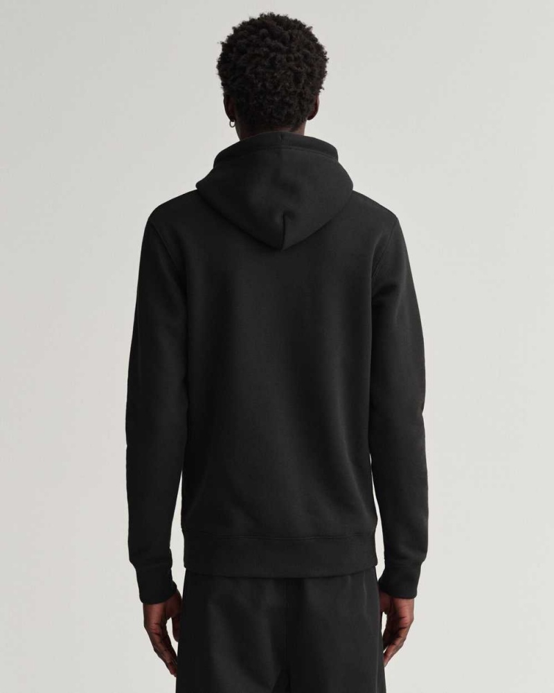 Gant Original Sweat Men's Hoodie Black | JQURO-0761