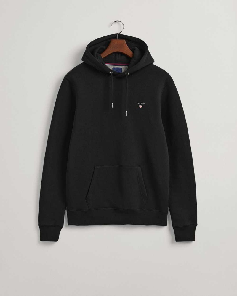 Gant Original Sweat Men's Hoodie Black | JQURO-0761