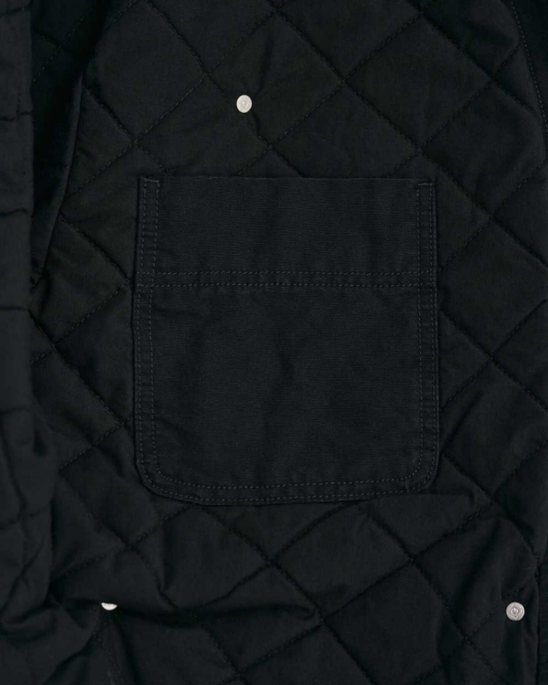 Gant Padded Work Men's Jackets Black | HAJGB-7249