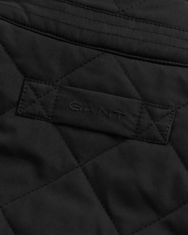 Gant Quilted Windcheater Men's Jackets Black | DVMJF-2106