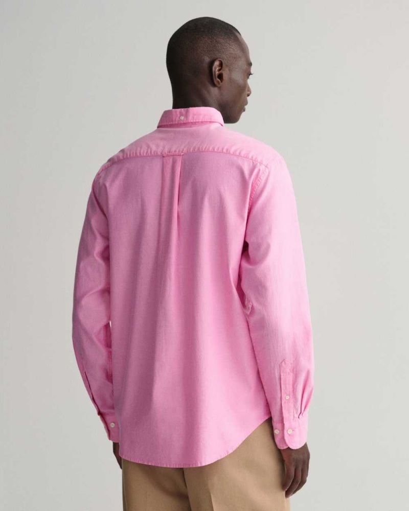 Gant Regular Fit Archive Oxford Men's Shirts Perky Pink | DETKV-0716