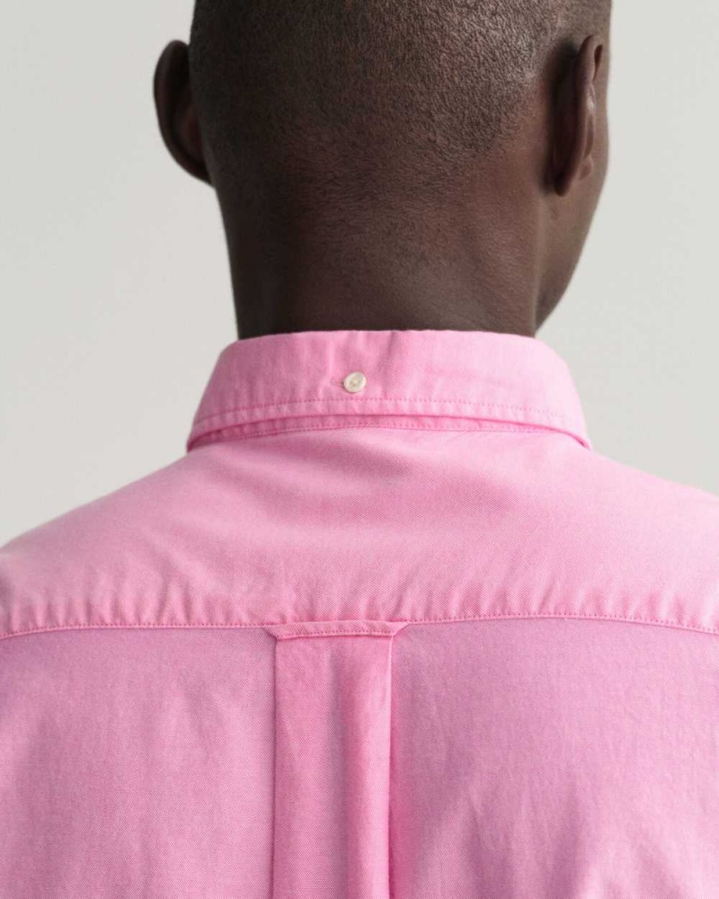 Gant Regular Fit Archive Oxford Men's Shirts Perky Pink | DETKV-0716