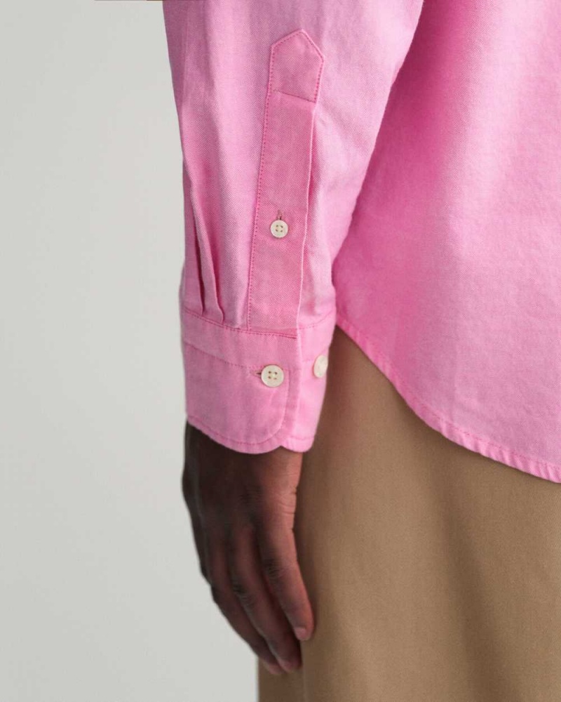 Gant Regular Fit Archive Oxford Men's Shirts Perky Pink | DETKV-0716