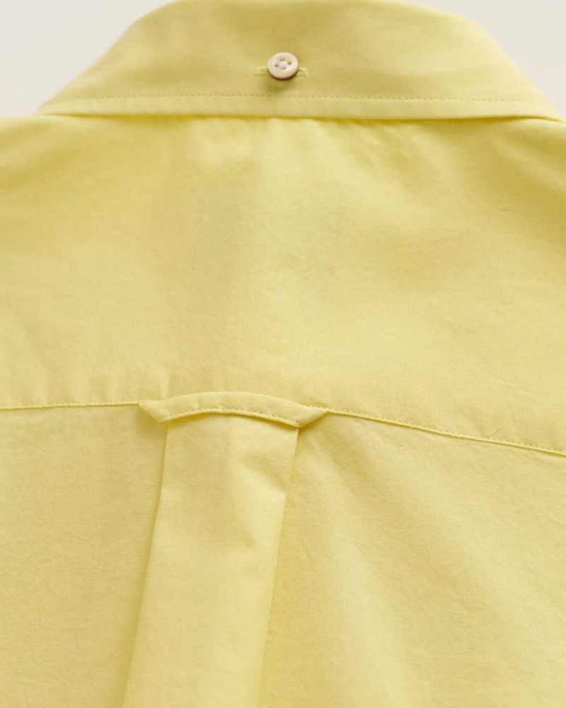 Gant Regular Fit Broadcloth Men's Shirts Lemonade Yellow | VGLPW-0327