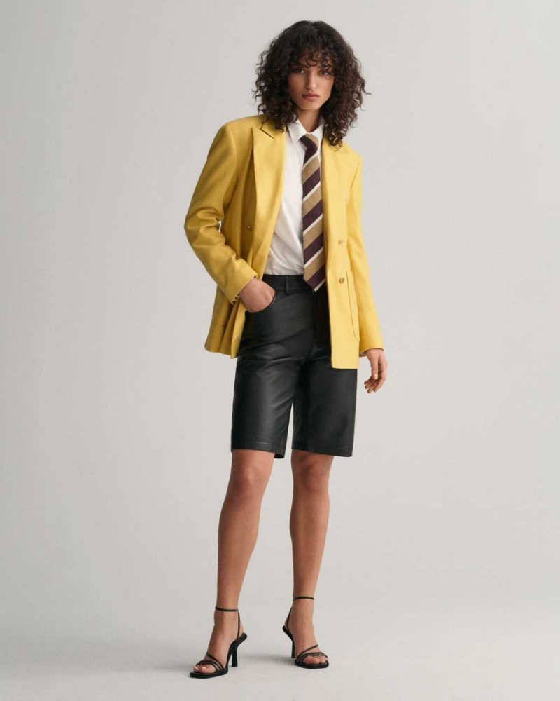 Gant Regular Fit Club Women's Blazer Dusty Yellow | CKFGX-2396