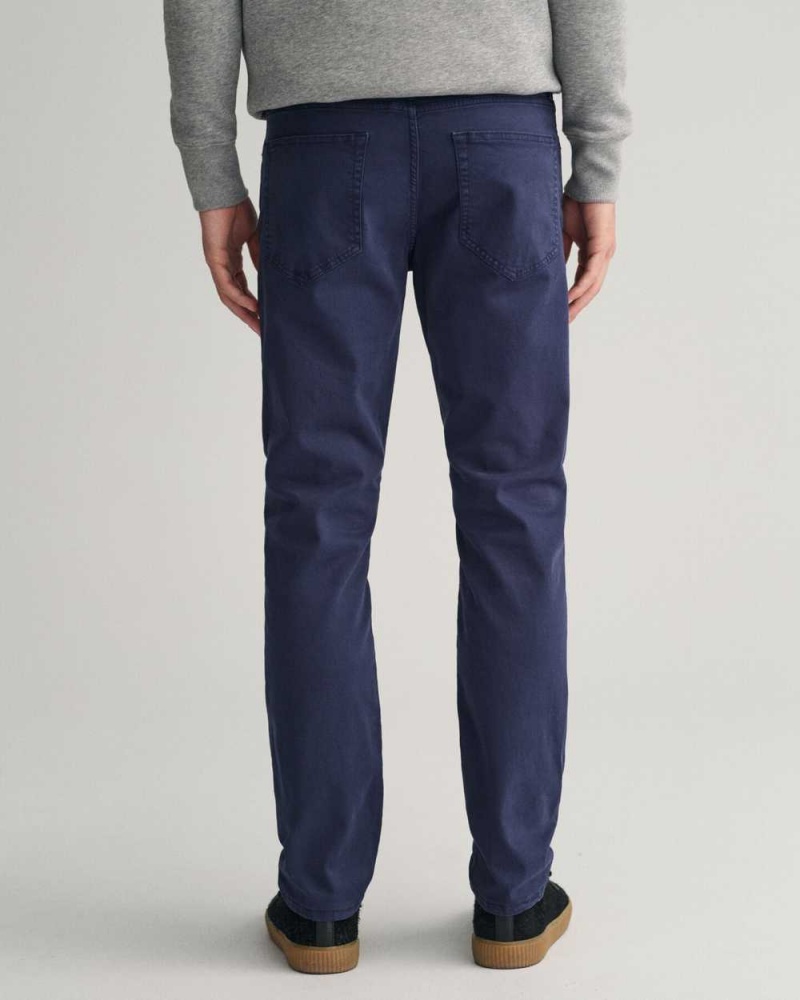 Gant Regular Fit Desert Men's Jeans Marine | EAIJN-3098