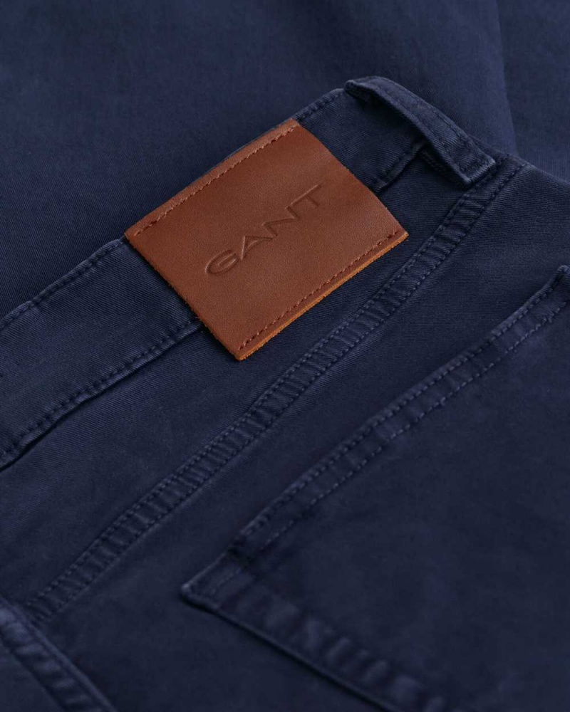 Gant Regular Fit Desert Men's Jeans Marine | EAIJN-3098