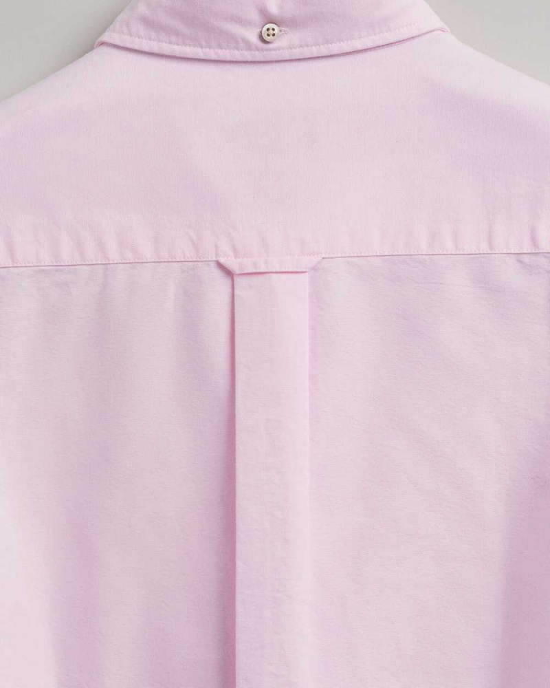 Gant Regular Fit Oxford Men's Shirts Light Pink | WMBNL-9783