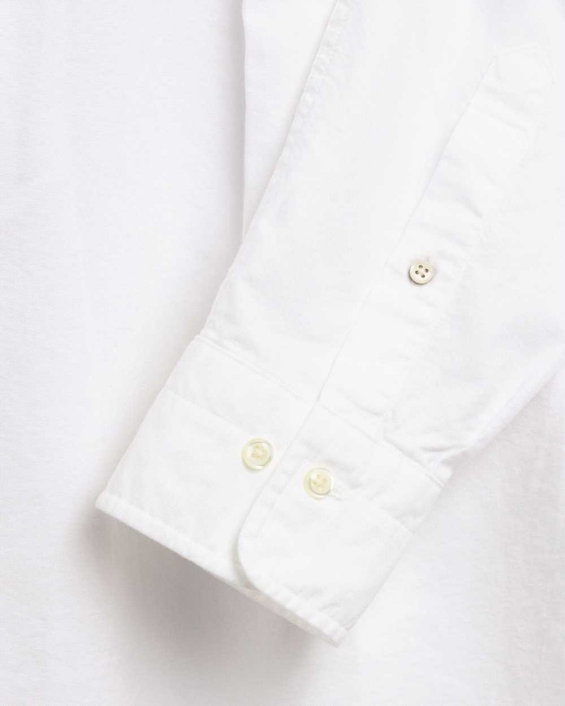 Gant Regular Fit Oxford Men's Shirts White | TWHCD-3426