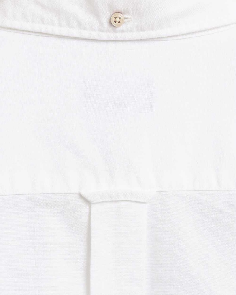 Gant Regular Fit Oxford Men's Shirts White | TWHCD-3426