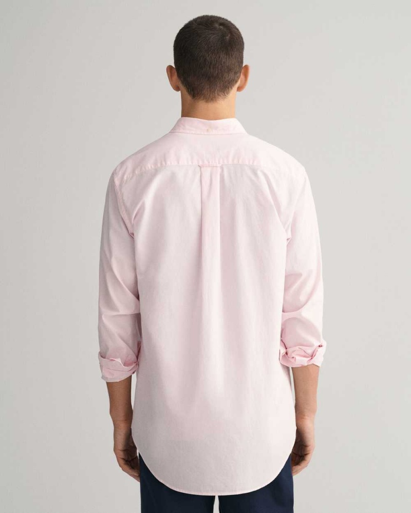 Gant Regular Fit Poplin Men's Shirts Light Pink | PODLK-8467