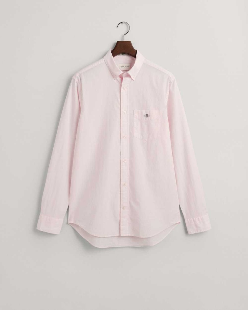 Gant Regular Fit Poplin Men's Shirts Light Pink | PODLK-8467