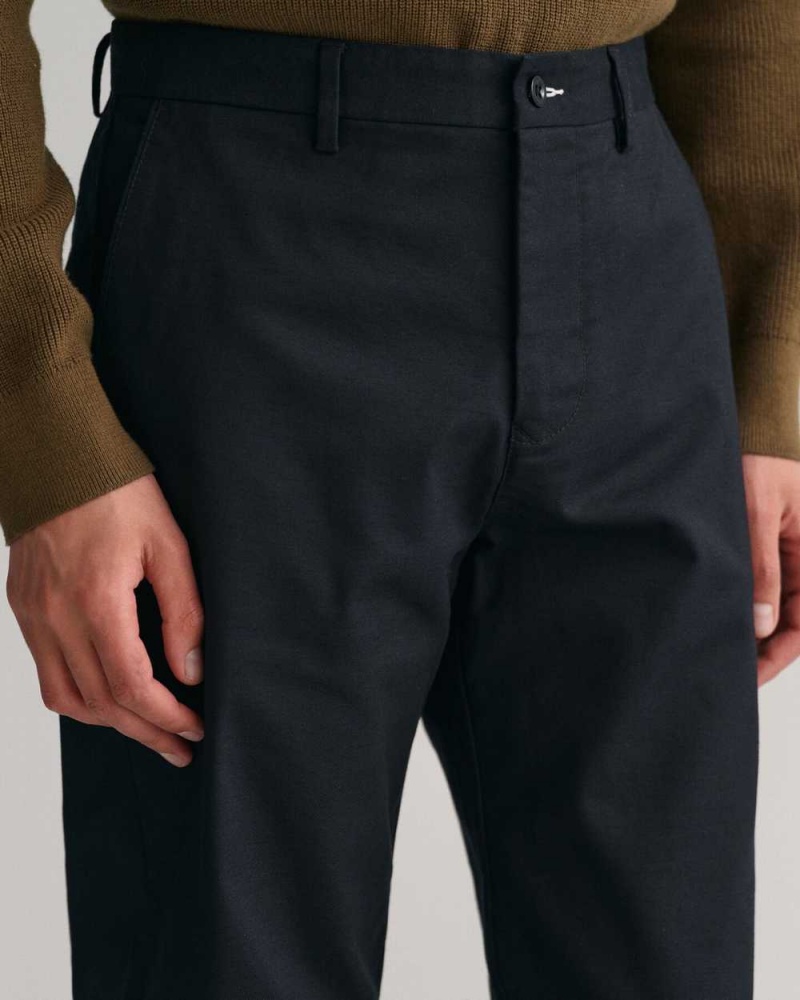 Gant Regular Fit Tech Prep™ Men's Chino Pants Black | BEKFL-5491