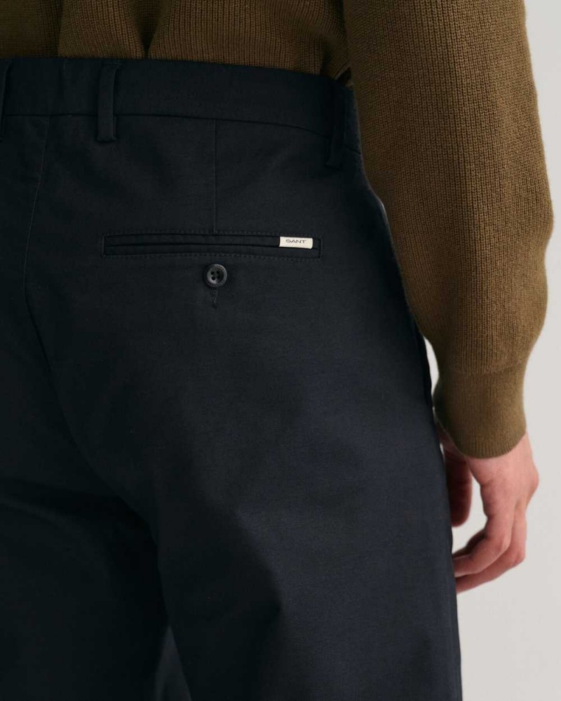 Gant Regular Fit Tech Prep™ Men's Chino Pants Black | BEKFL-5491