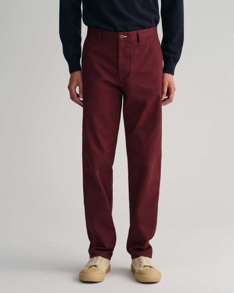 Gant Regular Fit Tech Prep™ Men's Chino Pants Red Shadow | QVNBX-7095