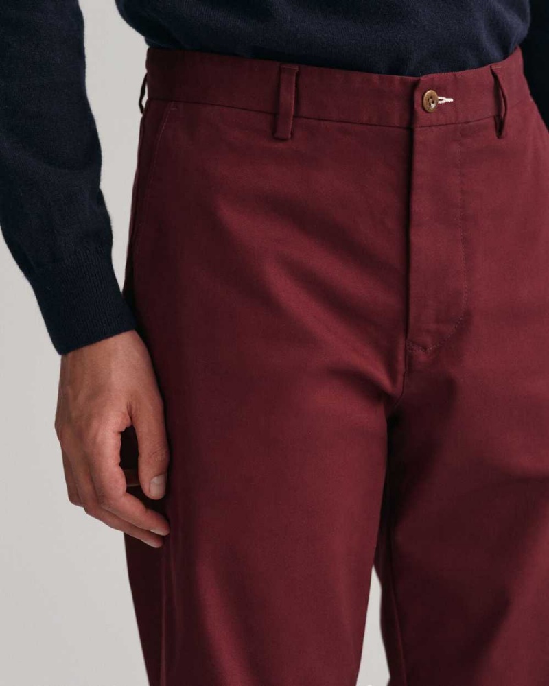 Gant Regular Fit Tech Prep™ Men's Chino Pants Red Shadow | QVNBX-7095