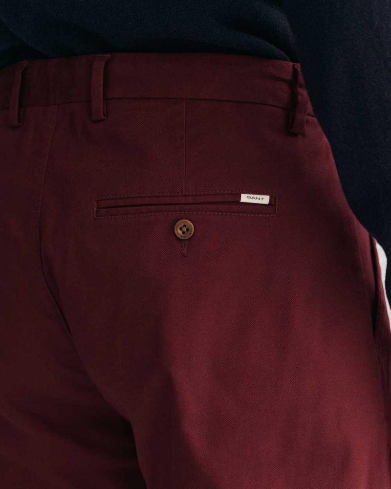 Gant Regular Fit Tech Prep™ Men's Chino Pants Red Shadow | QVNBX-7095