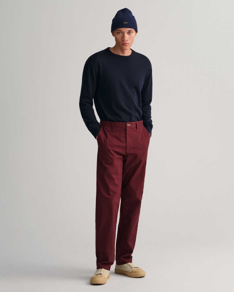 Gant Regular Fit Tech Prep™ Men's Chino Pants Red Shadow | QVNBX-7095