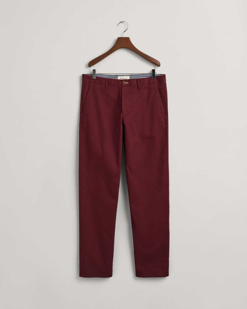 Gant Regular Fit Tech Prep™ Men's Chino Pants Red Shadow | QVNBX-7095