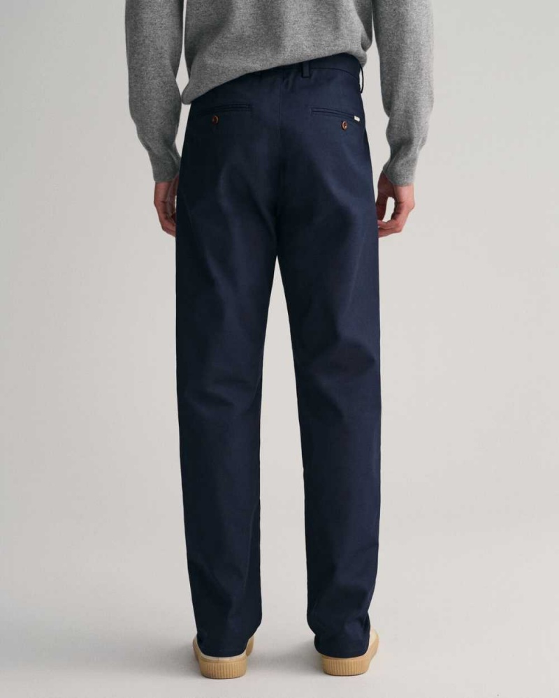 Gant Regular Fit Tech Prep™ Men's Chino Pants Marine | LYMVZ-4019