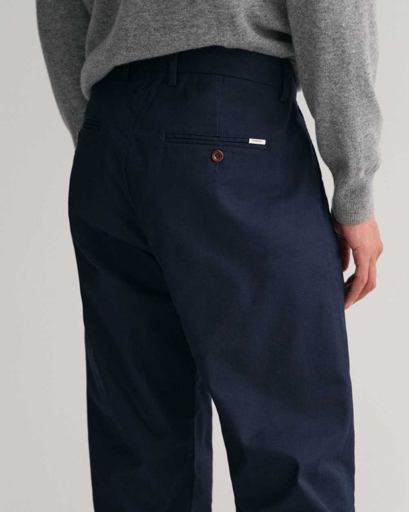 Gant Regular Fit Tech Prep™ Men's Chino Pants Marine | LYMVZ-4019