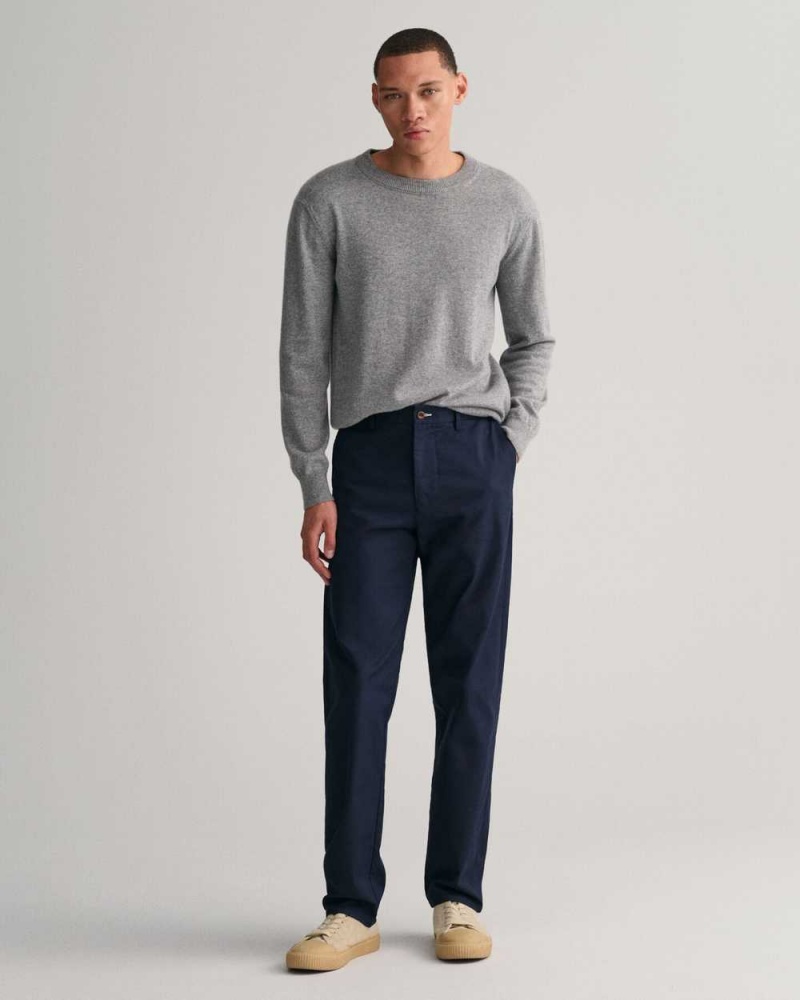 Gant Regular Fit Tech Prep™ Men's Chino Pants Marine | LYMVZ-4019