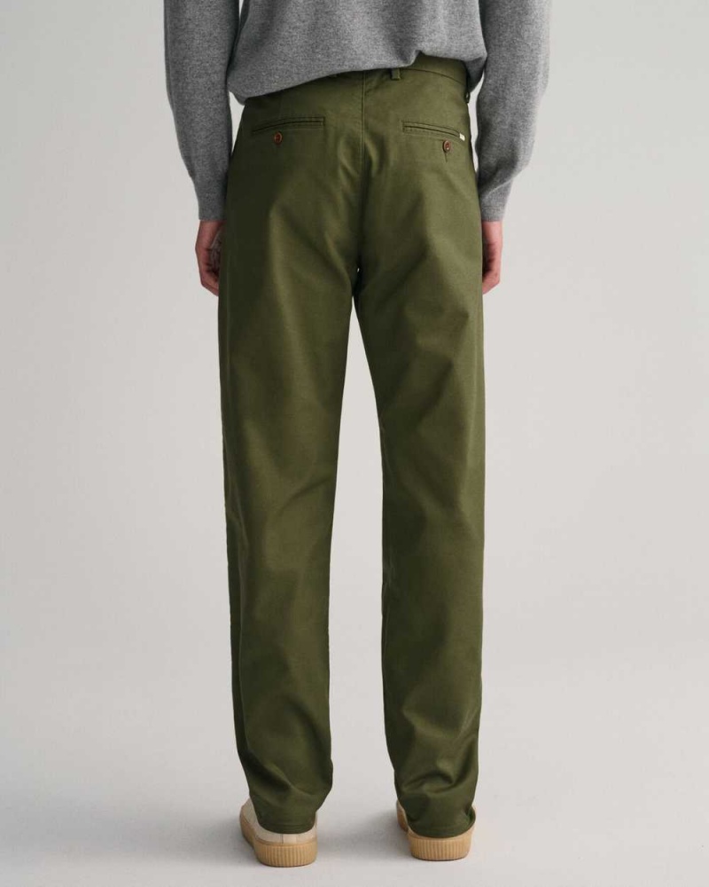 Gant Regular Fit Tech Prep™ Men's Chino Pants Juniper Green | HGWSQ-1042